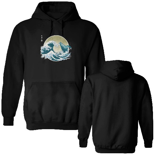 The Great Wave off Kanagawa Ramen Lover OtakuAnime Double Sided Hoodies