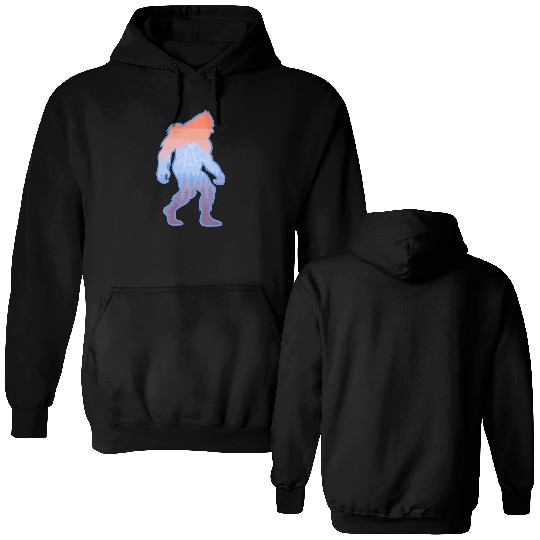 Mt Rainier Bigfoot Sasquatch Double Sided Hoodies