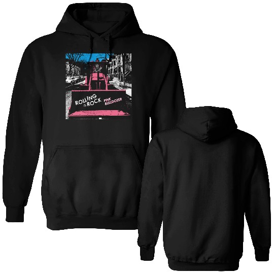 Pink Bulldozer / Rolling Rock Double Sided Hoodies