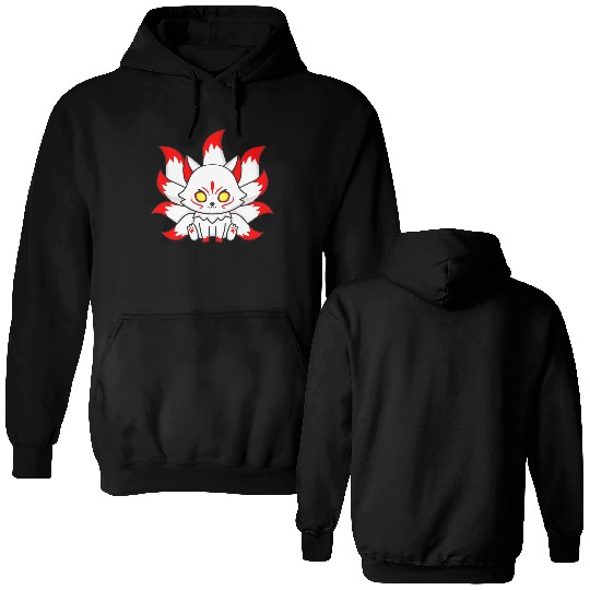 9 Tailed Fox Kawaii Double Sided Hoodies