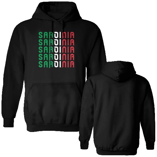 Sardinia Italy Flags Design Double Sided Hoodies