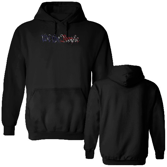 We The People American Flag Double Sided Hoodies