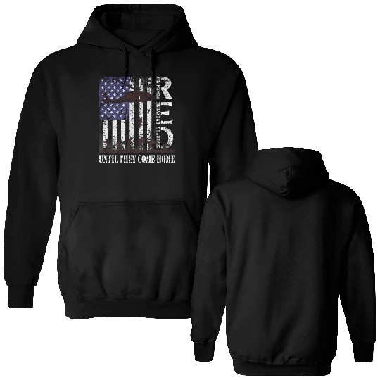 RED Friday Remember Everyone Deployed US Flag Army Double Sided Hoodies