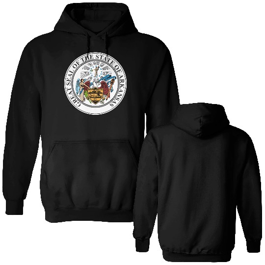 Great Seal of Arkansas Double Sided Hoodies