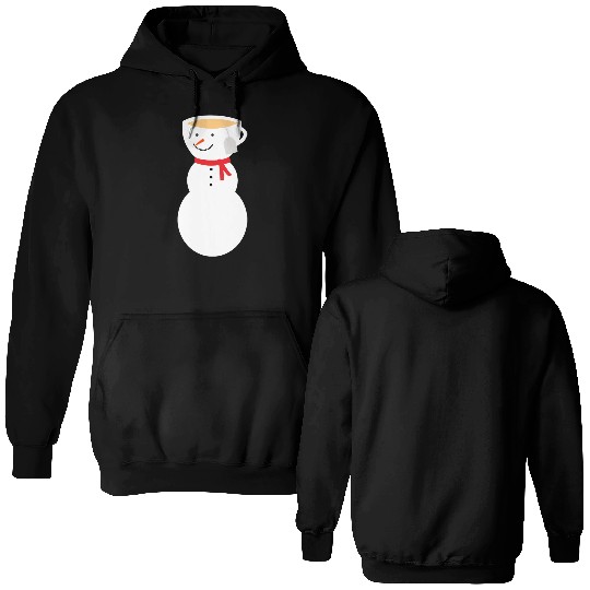 Fros-TEA the Snowman Let It Snow frosty tea Double Sided Hoodies