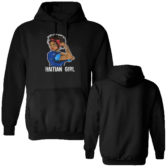 Haiti Girl Caribbean Double Sided Hoodies