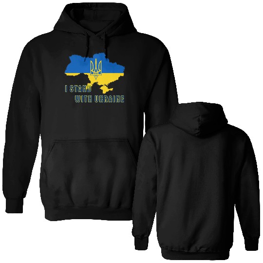 I Stand With Ukraine Double Sided Hoodies