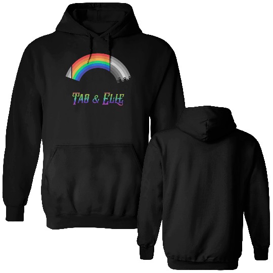 Heartstopper Rainbow LBGTQIA+ Tao and Elle Double Sided Hoodies