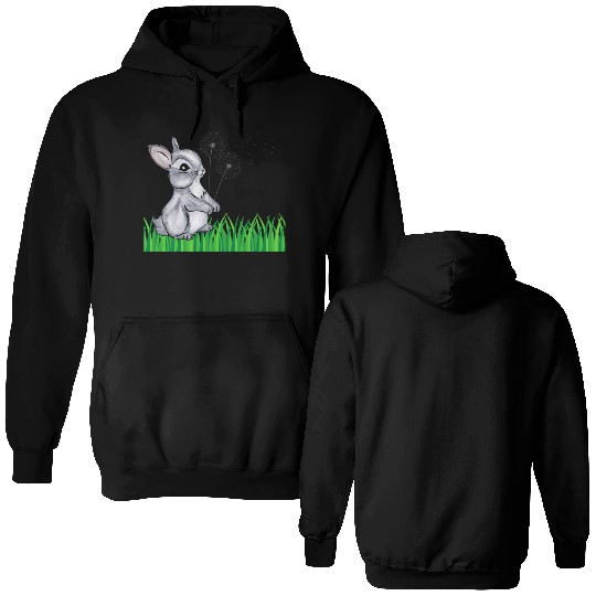 Bunny Name Gift Juna Double Sided Hoodies