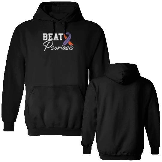 Beat Psoriasis Skin Disease Psoriasis Awareness Double Sided Hoodies