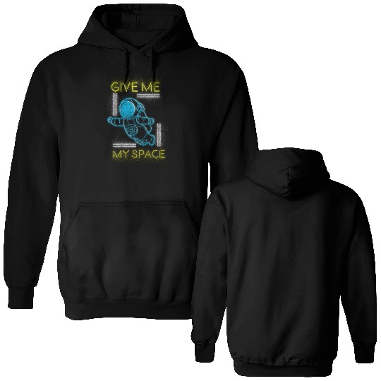 Retro Neon Art Nerd Old School Double Sided Hoodies