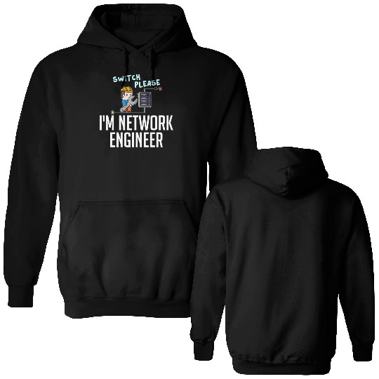 Network Engineer Director Computer Engineering Double Sided Hoodies