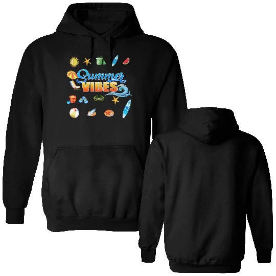 SUMMER VIBES Double Sided Hoodies