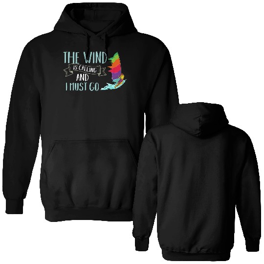 Windsurfing Board Sail Paddle Windsurfer Double Sided Hoodies