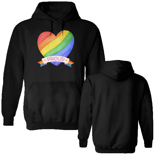 Prod rainbow pride Double Sided Hoodies