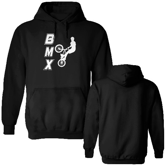 bmx race bike cyclist rider trick Double Sided Hoodies