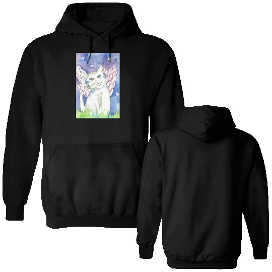 Angel Cat Double Sided Hoodies