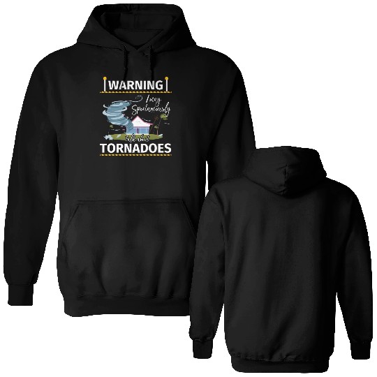 Warning Tornadoes Tornado Storm Chaser Double Sided Hoodies