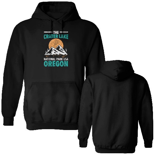 The Crater Lake National Park USA Oregon America Double Sided Hoodies
