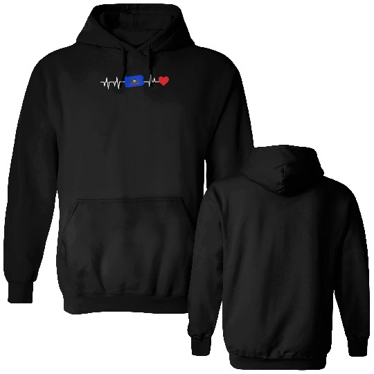Pennsylvania Heartbeat Gift Double Sided Hoodies