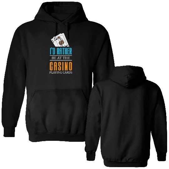 Gambling Winner Dice Blackjack Double Sided Hoodies