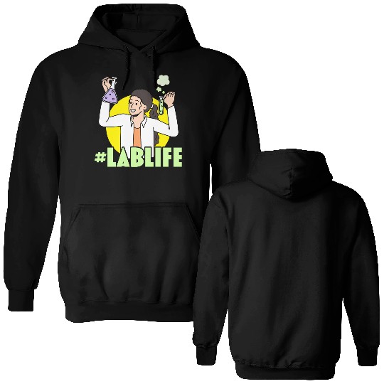 #LabLife Biologist Science Teacher Biology Major Double Sided Hoodies
