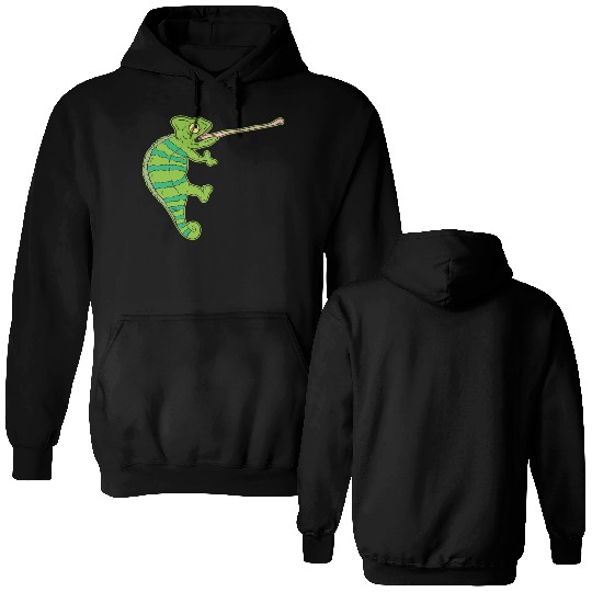 Wildlife Climbing Chameleon Animal Welfare Gift Double Sided Hoodies