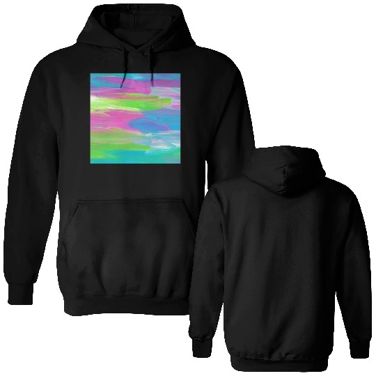 Abstract Colorful Painting Double Sided Hoodies