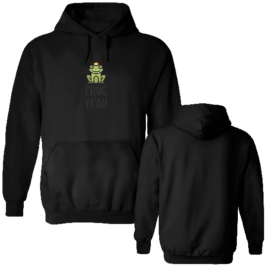 FROG YEAH Funny Cute Frog Double Sided Hoodies