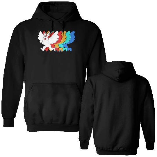 Cryptozoologist Cryptid Mothman Double Sided Hoodies