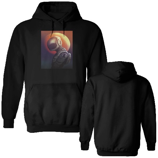 Space astronaut science planets astronomy design Double Sided Hoodies