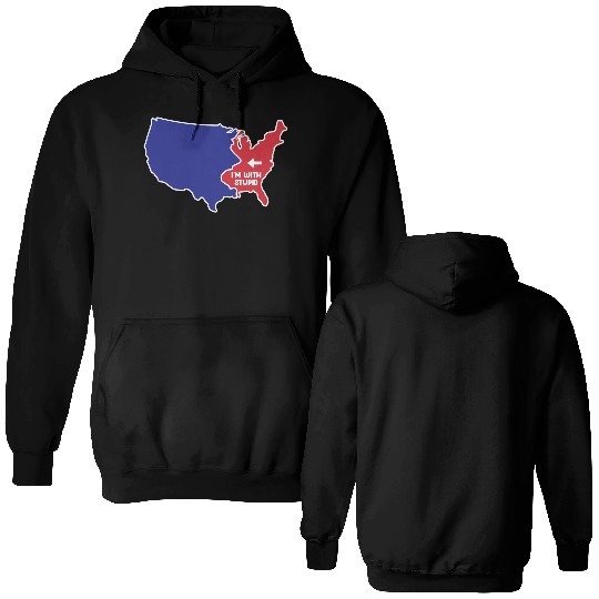 New Jersey US Design for patriotic New Jerseyans Double Sided Hoodies