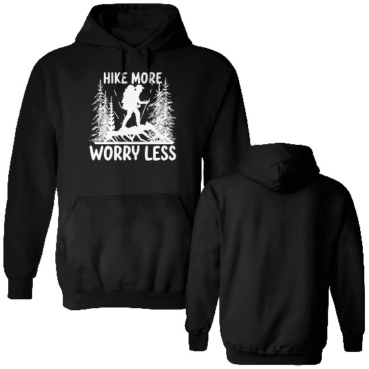 Hiking Go Mountaineering Hiking Tour Cool Saying Double Sided Hoodies