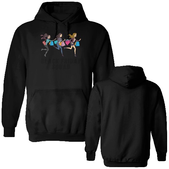 Black Friday Squad Double Sided Hoodies