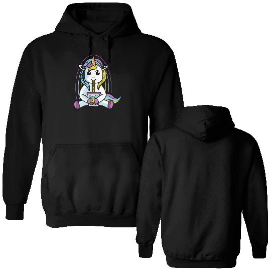 Unicorns and Tea LGBTQ Gift Double Sided Hoodies