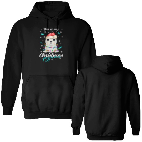 Winter Christmas Pyjama Seal Double Sided Hoodies