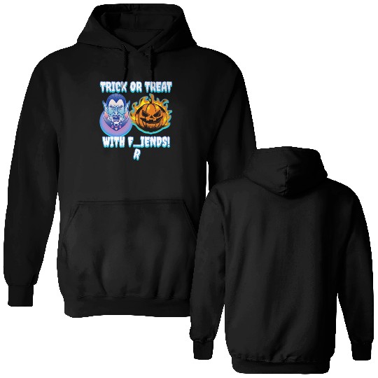 Trick or Treat with F(r)iends! Vampire & Pumpkin W Double Sided Hoodies