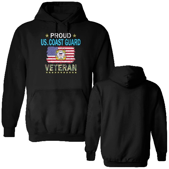 Coast Guard Veterans Day Us Coast Double Sided Hoodies