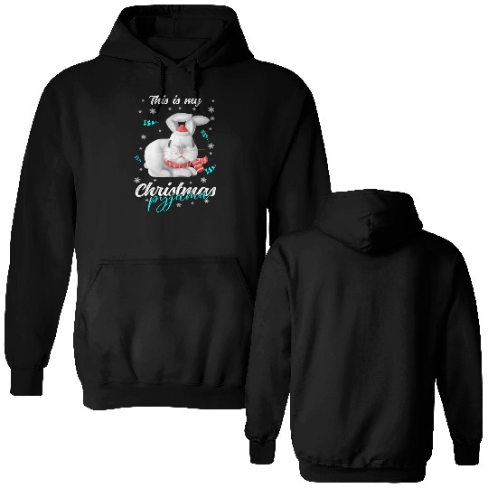 Winter Christmas Pyjama rabbit Double Sided Hoodies