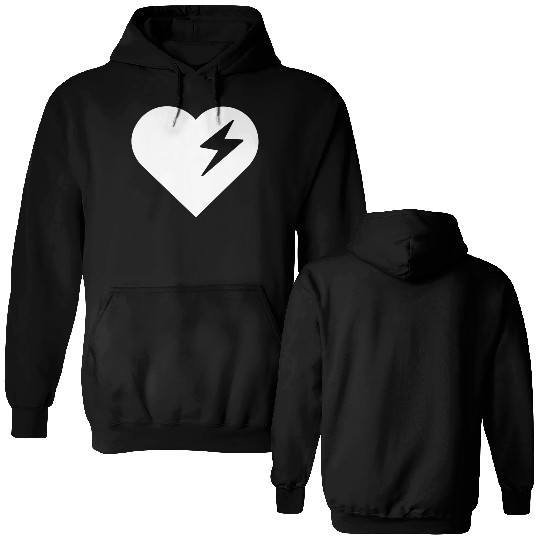 Electroheart - EBM - Volt - Beat - Techno Double Sided Hoodies