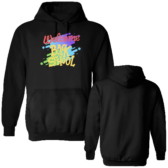 welcome back to school Double Sided Hoodies