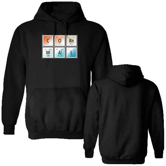 Cornwall | Periodic Table of Elements Double Sided Hoodies