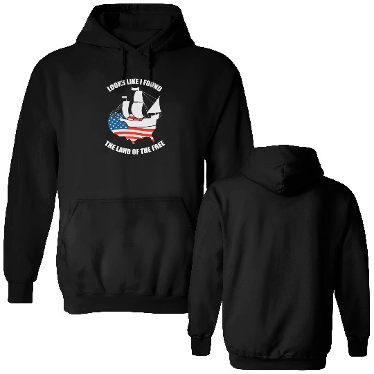 Columbus Day 1492 Double Sided Hoodies