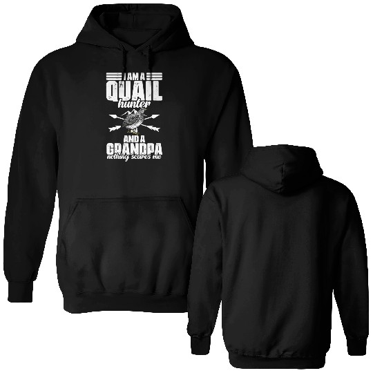 Funny Quail Hunting Hobby For Bobwhite Quail Double Sided Hoodies
