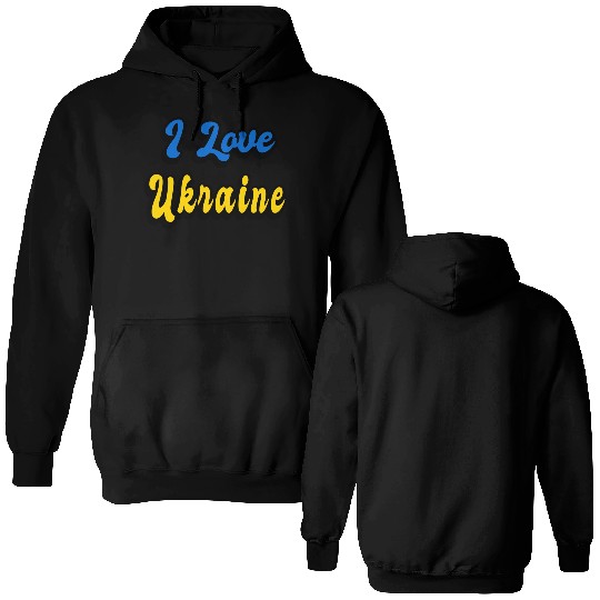 I love Ukraine Double Sided Hoodies