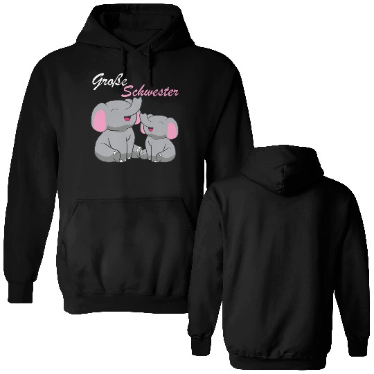 Elephants - Große Schwester Double Sided Hoodies