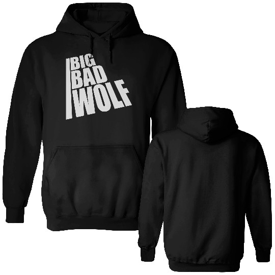 big bad wolf quote Double Sided Hoodies