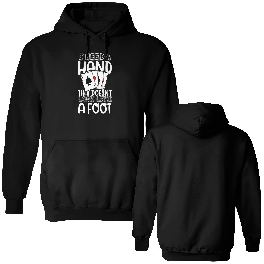 Poker Casino Poker Player Gambling Roulette Gift Double Sided Hoodies