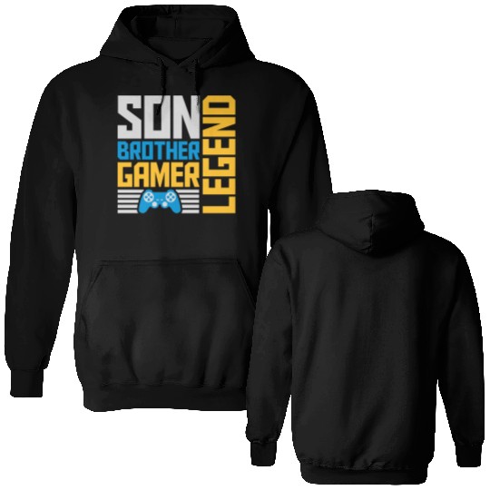 son brother gamer legend Double Sided Hoodies