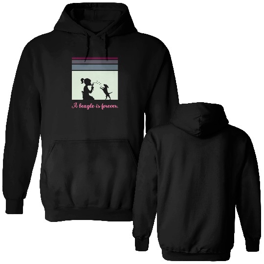 A beagle is forever Double Sided Hoodies